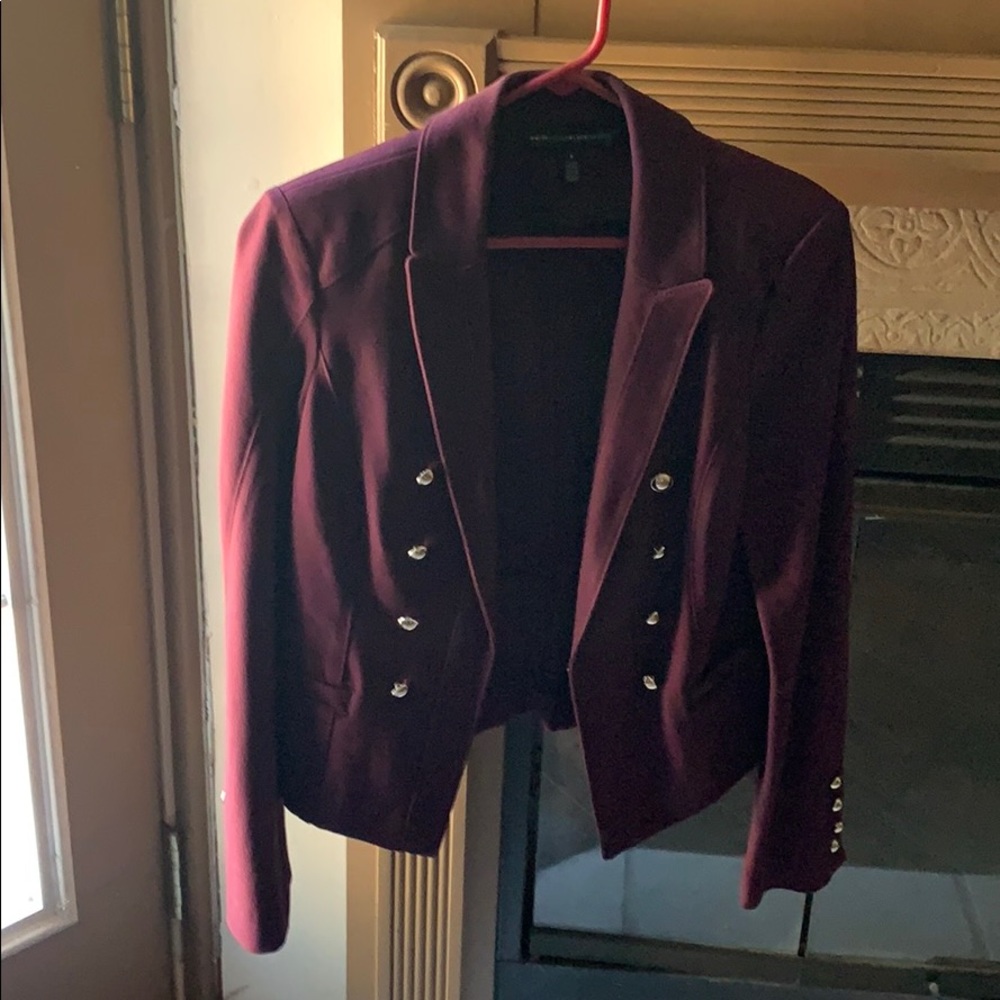 Burgundy Blazer from White House Black Market